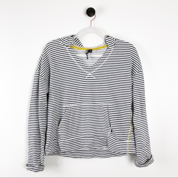 O'Neill Tops - O’Neill Hooded Pocket Sweatshirt Striped Blue Sz M